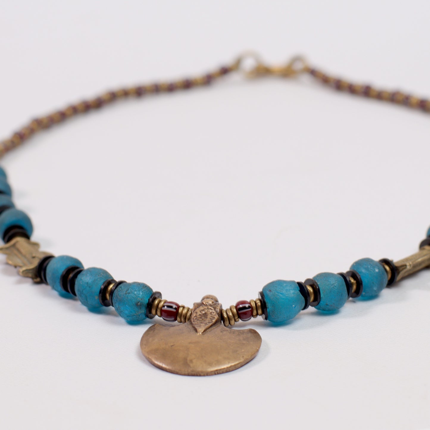 Tribal Kemit Necklace (Brass & Beads)