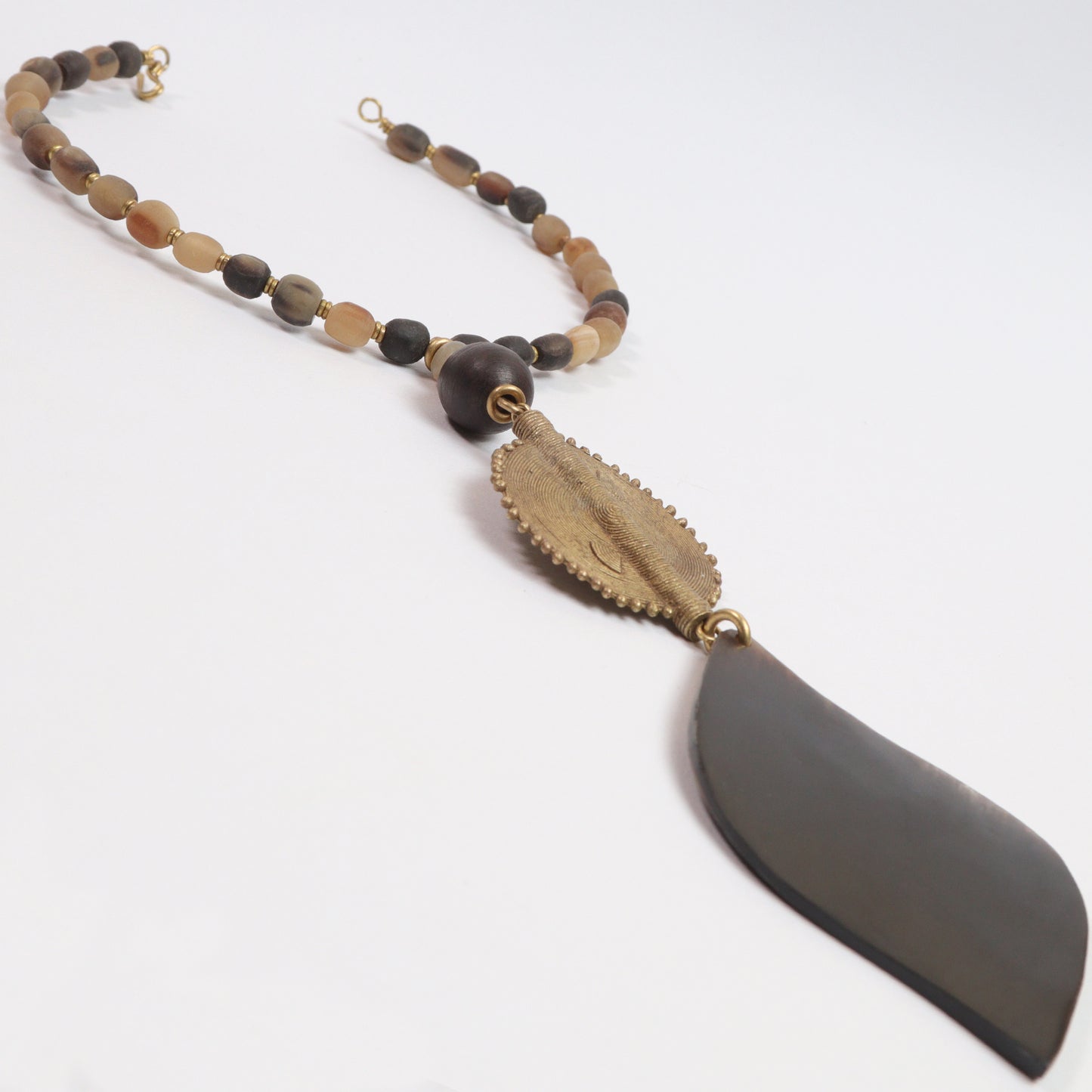 Tribal Necklace (Brass & Cow Bone)