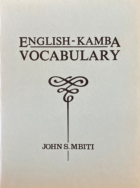 ENGLISH - KAMBA VOCABULARY B6 JohnS. Mbiti